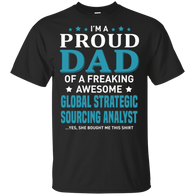 Global Strategic Sourcing Analyst Dad T-Shirt