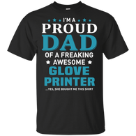 Glove Printer Dad T-Shirt